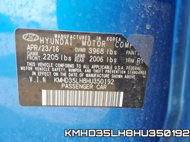 KMHD35LH8HU350192 фото 2