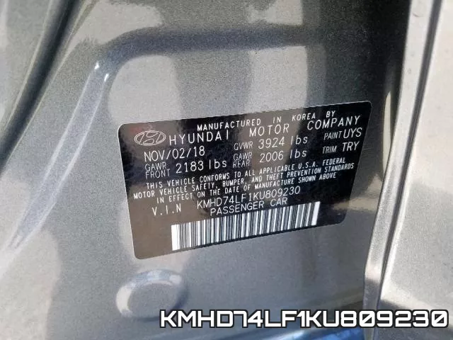 KMHD74LF1KU809230 фото 2