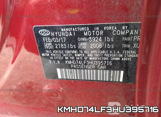 KMHD74LF3HU395716 фото 10