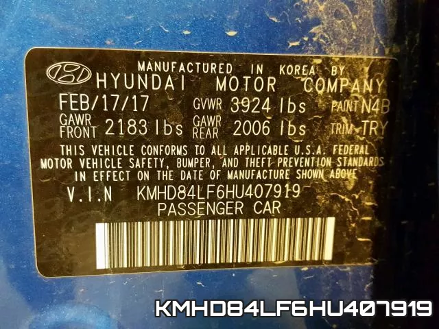 KMHD84LF6HU407919 фото 2