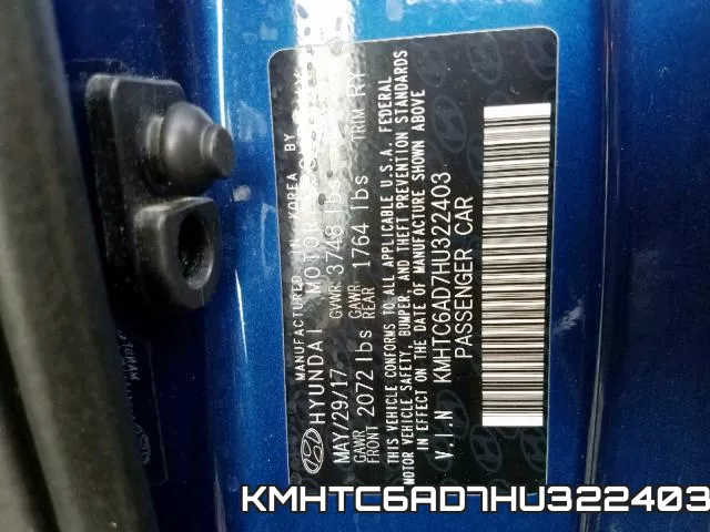 KMHTC6AD7HU322403 фото 2