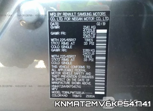 KNMAT2MV6KP541741 фото 10