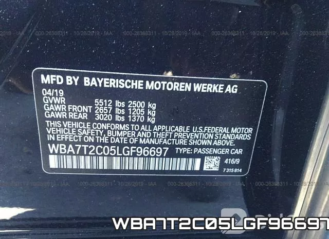 WBA7T2C05LGF96697 фото 9