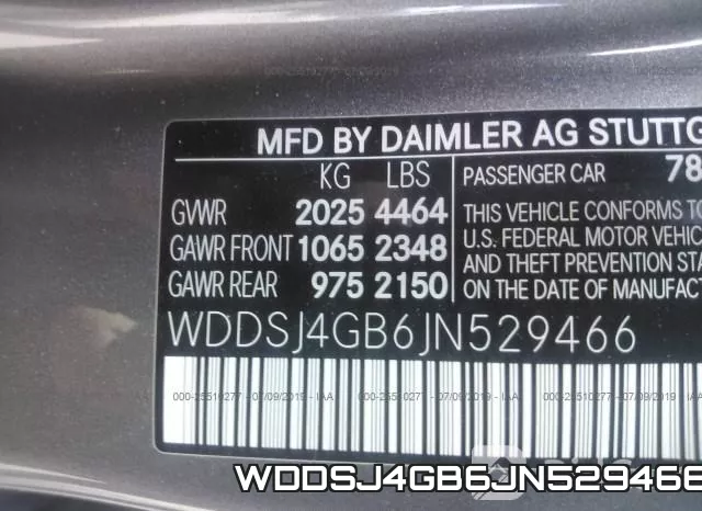 WDDSJ4GB6JN529466 фото 10