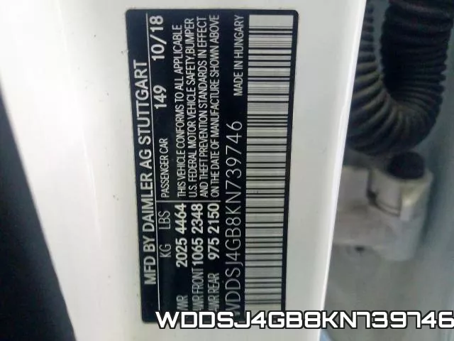 WDDSJ4GB8KN739746 фото 2