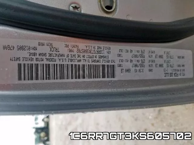 1C6RR7GT3KS605702 фото 2