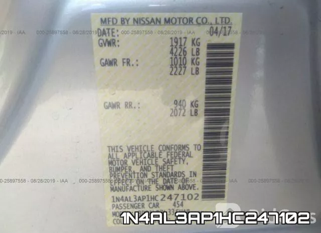 1N4AL3AP1HC247102 фото 10