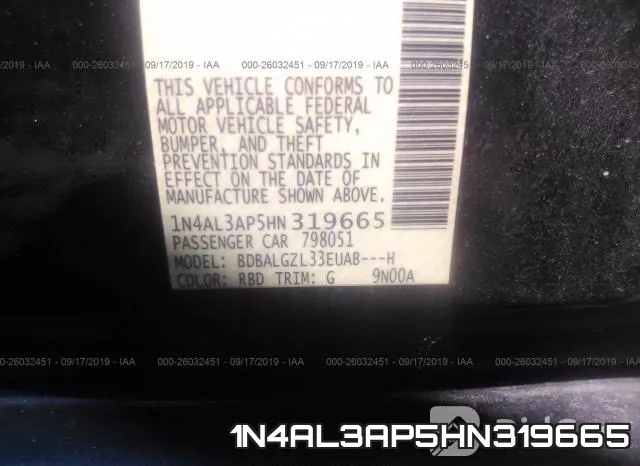 1N4AL3AP5HN319665 фото 10