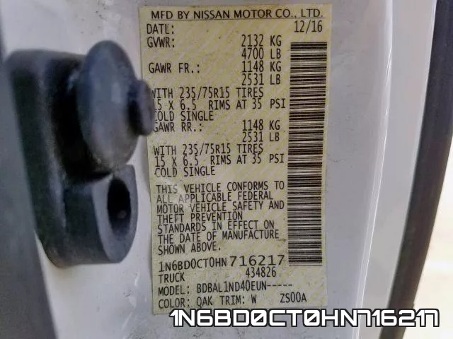 1N6BD0CT0HN716217 фото 2