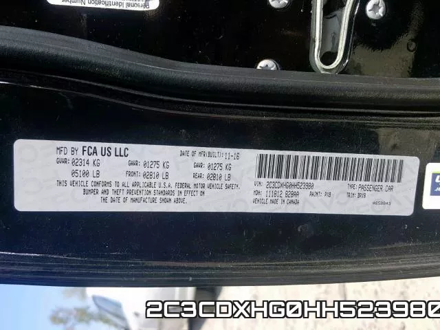 2C3CDXHG0HH523980 фото 2