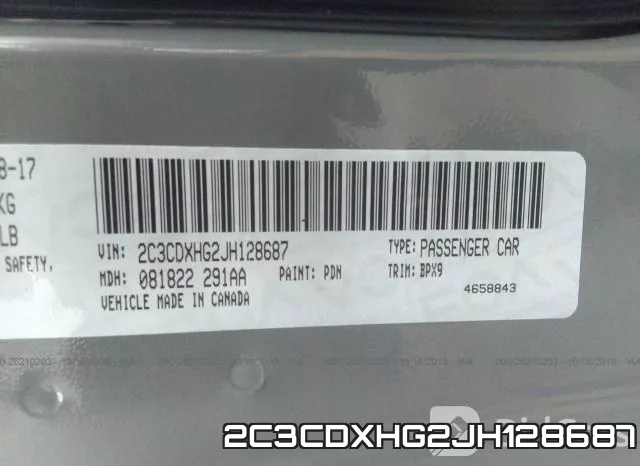 2C3CDXHG2JH128687 фото 10