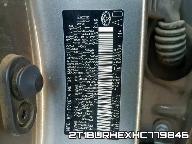 2T1BURHEXHC779846 фото 2