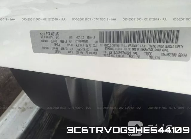 3C6TRVDG9HE544109 фото 10