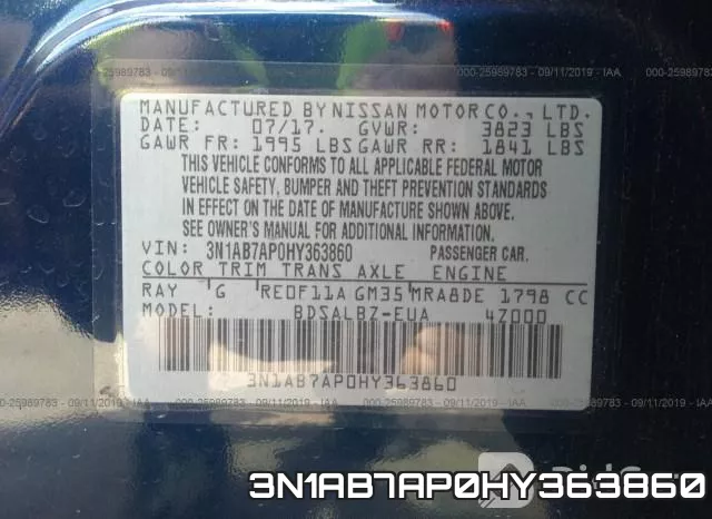 3N1AB7AP0HY363860 фото 10