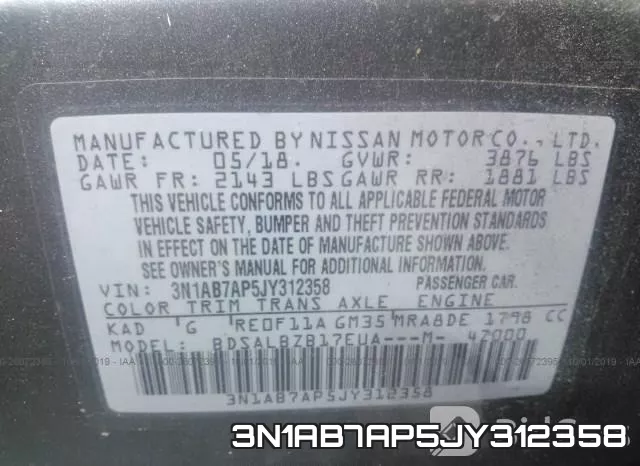 3N1AB7AP5JY312358 фото 10