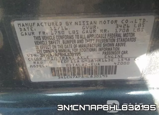 3N1CN7AP8HL830195 фото 10