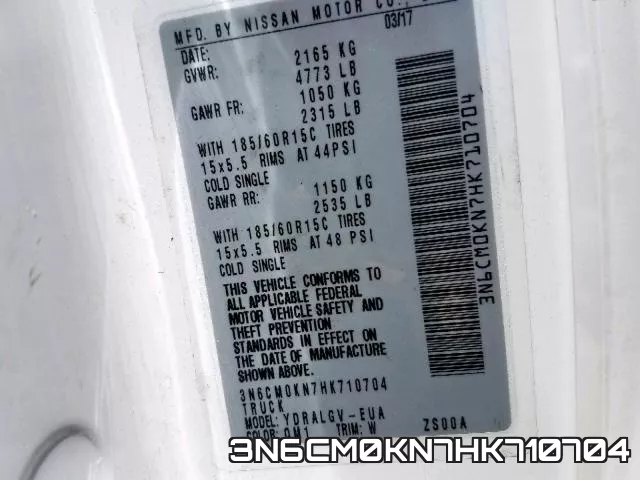 3N6CM0KN7HK710704 фото 2