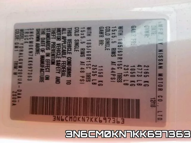 3N6CM0KN7KK697363 фото 2