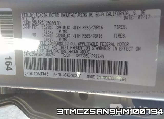 3TMCZ5AN9HM100794 фото 9