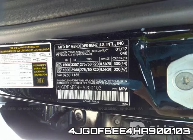 4JGDF6EE4HA900103 фото 10