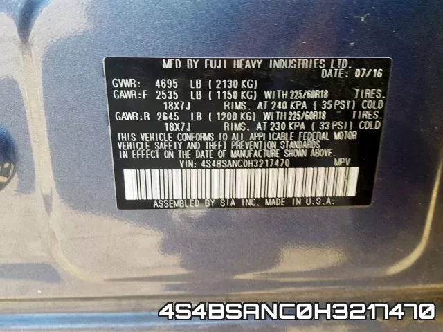 4S4BSANC0H3217470 фото 2