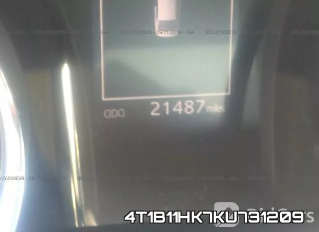 4T1B11HK7KU731209 фото 8