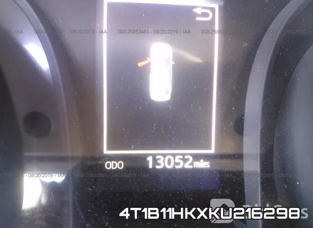 4T1B11HKXKU216298 фото 8