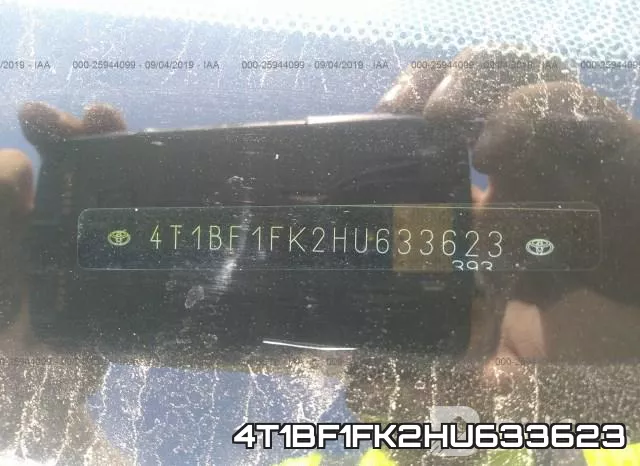 4T1BF1FK2HU633623 фото 10