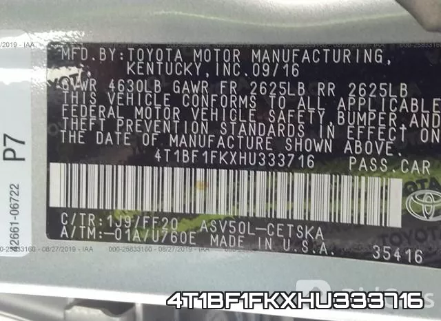 4T1BF1FKXHU333716 фото 10