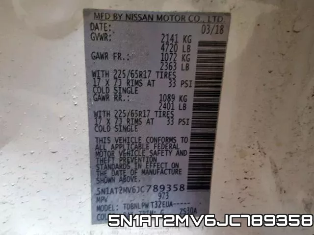 5N1AT2MV6JC789358 фото 2