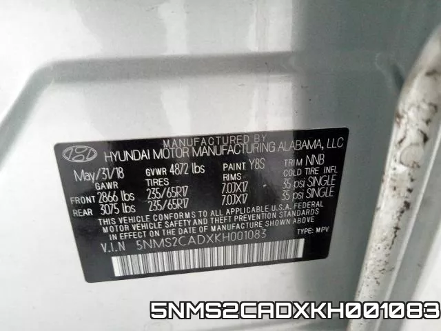 5NMS2CADXKH001083 фото 2