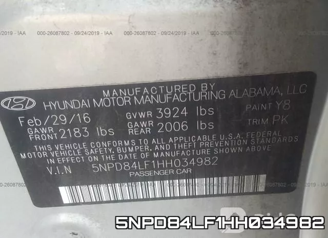 5NPD84LF1HH034982 фото 10