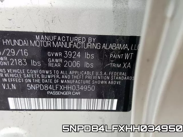 5NPD84LFXHH034950 фото 2