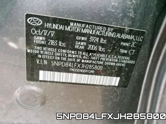 5NPD84LFXJH285800 фото 2