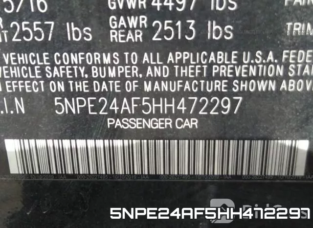 5NPE24AF5HH472297 фото 10
