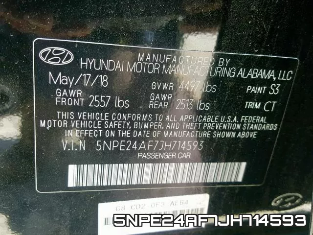5NPE24AF7JH714593 фото 2