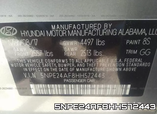 5NPE24AF8HH572443 фото 10