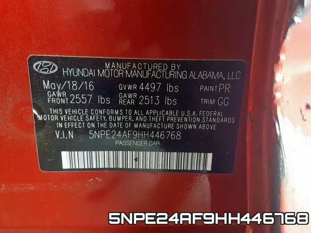 5NPE24AF9HH446768 фото 2
