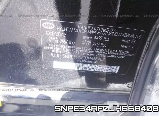 5NPE34AF0JH668408 фото 10