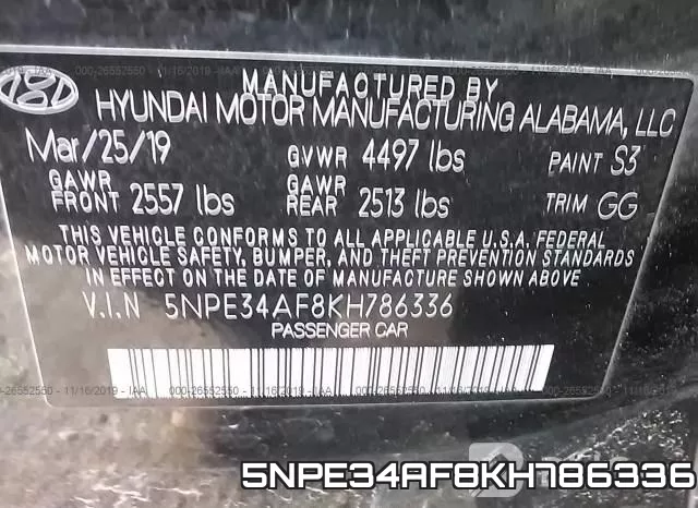 5NPE34AF8KH786336 фото 10