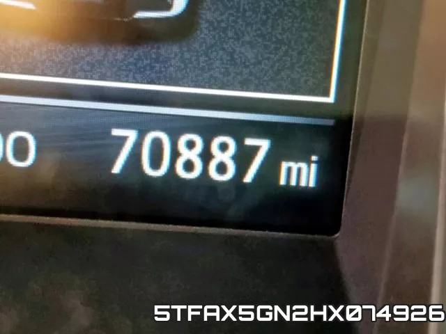 5TFAX5GN2HX074926 фото 9