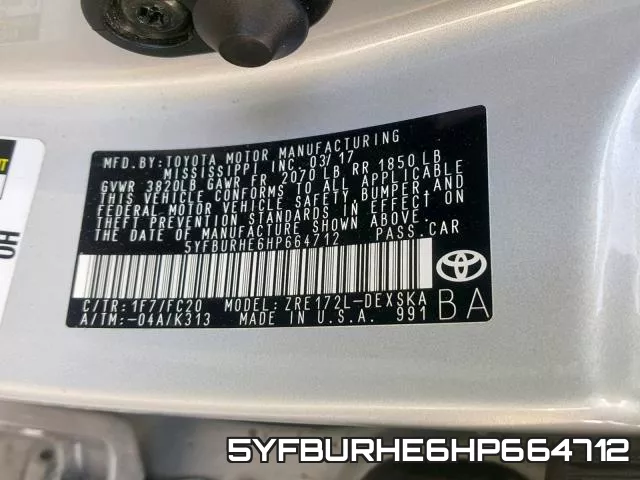 5YFBURHE6HP664712 фото 2