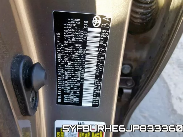 5YFBURHE6JP833360 фото 2