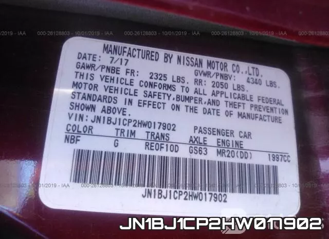 JN1BJ1CP2HW017902 фото 10