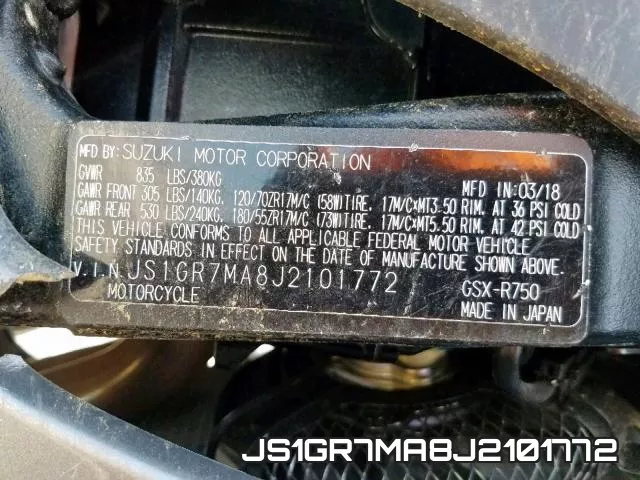JS1GR7MA8J2101772 фото 2