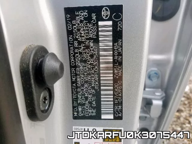 JTDKARFU0K3075447 фото 2