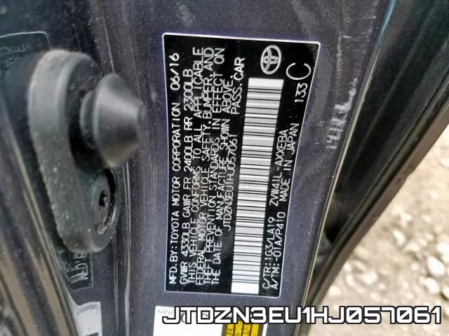 JTDZN3EU1HJ057061 фото 2
