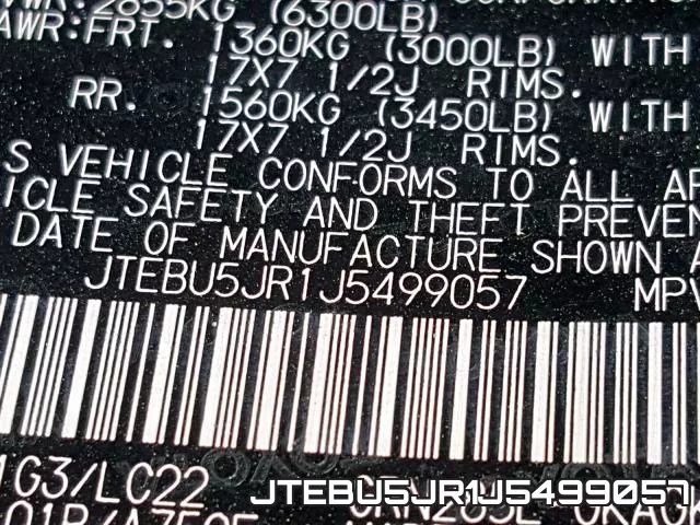 JTEBU5JR1J5499057 фото 2