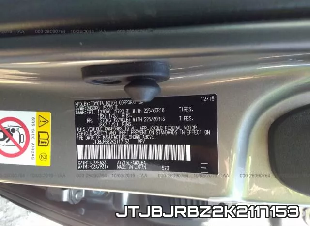 JTJBJRBZ2K2117153 фото 10