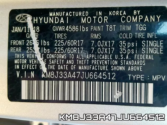 KM8J33A47JU664512 фото 2